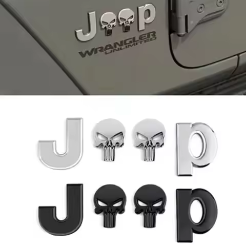 car accessories 3D meatl Car stickers For Jeep renegade grand cherokee xj wrangler jl patriot compas