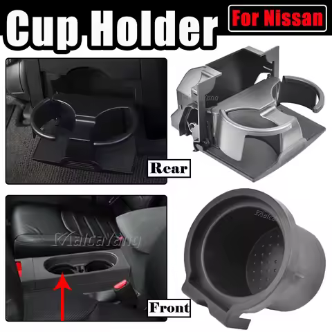 Car Cup Holder Insert Frontier Rear Console For Nissan Frontier 2008-2016 Pathfinder 2009-2012 Xterr