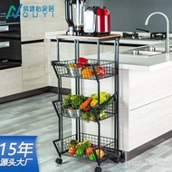 Multi-Layer Living Room Wheeled Organizer Mobile Snacks Kitchen Installation-Free Multifunctional Tr