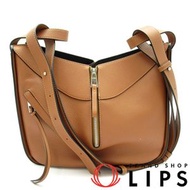 二手 Loewe Hammock 小號包 387.41.VN60，柔軟粒面小牛皮，棕褐色