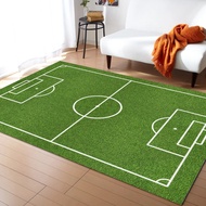 Sports Grass Soccer Field Carpet for Living Room Home Decor Sofa Table Large Area Rugs Childrens Pla
