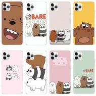 iphone 11 pro max 12 pro max 12 mini Case TPU Soft Silicon Protecitve Shell Phone casing Cover cute We Bare Bears