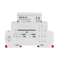 GEYA GRT8-2T Double Delay on Timer Relay AC/DC12V-240V DPDT Relay Din Rail Type Time Delay Relay