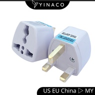 Universal 3 Pin Plug Adaptor 2 Pin US EU Multi Pin To 3 Pin UK