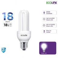 Ecolink 3U 18W Daylight Bulb / Lampu Putih 6500K