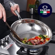Cassani Cucina IH induction stainless steel wok pan royal pan 28cm