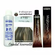 Loreal Majibrown 703 Khaki Brown / hair color / cat rambut