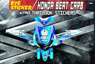 Decals Sticker Motorcycle Decals for Honda Beat 110 Carburator type012