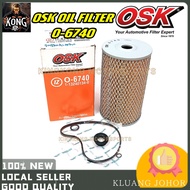 OSK OIL FILTER O-6740 PENAPIS MINYAK 1-13240134-0 O 6740 LORI LORRY ISUZU 12PD1/12PE1 O/F 1-13240134