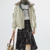 【少女飛行員】美式復古/工裝夾棉/棉服外套