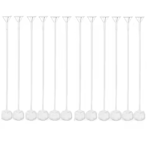 AT21-Balloon Stick Holder - With Balloon Stick And Flower Stand Base - Wedding Birthday Party Balloo
