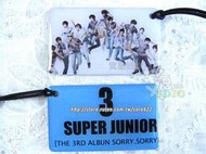 ◆艾豆◆ S14-1 Super Junior手機吊繩牌 正面SJ大合照 反面藍色代表色 吊飾牌
