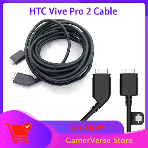 Original HTC Vive Pro Cable 5-Meter 5K - For HTC Vive VR / HTC Vive Pro 2 Connect to Steam VR Link B