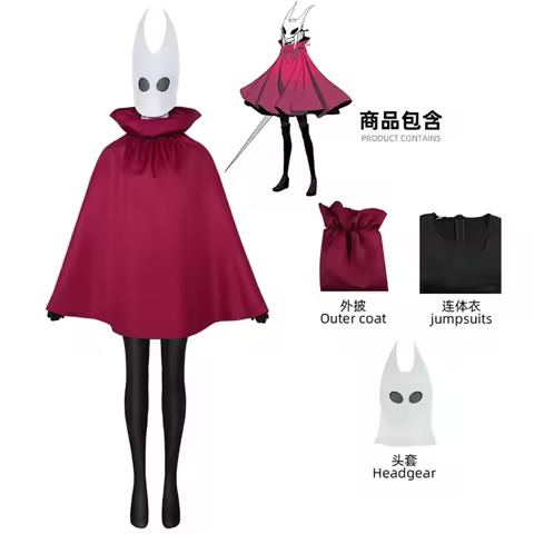 Hollow Knight Silksong Hornet Cosplay Costume Game outfit Cos Cloak Halloween Carnival Gifts Party R