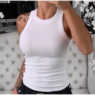 Bershka White Tank Top