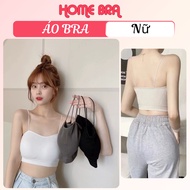 Women's stretch cotton bra, basic style thin 2-strap bra in solid color, easy to match B7719