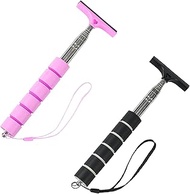 2 Pack Car Side Mirror Squeegee Retractable Auto Mirror Wiper,Mini Squeegee for Car Windows Cleaning