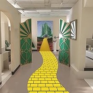 Preboun 1 Pcs Wonderland Runner Carpet Decoration 118 x 24 Inches Black and White Checkered Rug Poly