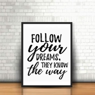 Canvas print 40x50&50x60 with frame