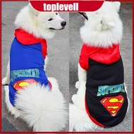 🐱 XS-9XL Puppy Hoodie Clothing Cat Sweater T Shirt Big Dog Sport Shirt Superman Pet