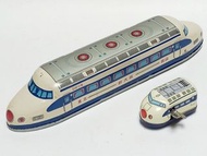 Mar 2026 再加優惠 All $49！70s日本製鐵皮玩具！itrea Tokyo> Osaka> Okayama Shinkanzen Wind-up Tin Toy Vintage Anti