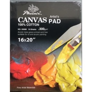 Phoenix 16x20' Artist Canvas Paper Pad 300gsm 10 Sheets E5500 16x20