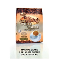 YEE KONG COFFEE | MAGICAL BEANS 3 IN 1 IPOH WHITE COFFEE 600G (40G*15STICKS)