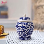 Abbraccia Ceramic Ginger Jar Vase Chinoiserie Ornaments Vintage Asian Ginger Jar for Home