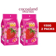 Lot 100 Fruit Gummy Strawberry (150g x 2 Packs)