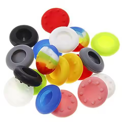 200pcs Rubber Silicone Cap Thumbstick Thumb Stick Analog Cover Case Skin Joystick Grip For PS4 PS3 P