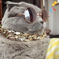 LIAOYING Chain Dog Collar, Adjustable Cat Dog Gold Necklace Pet Necklace, Portable Chain Collar Gold