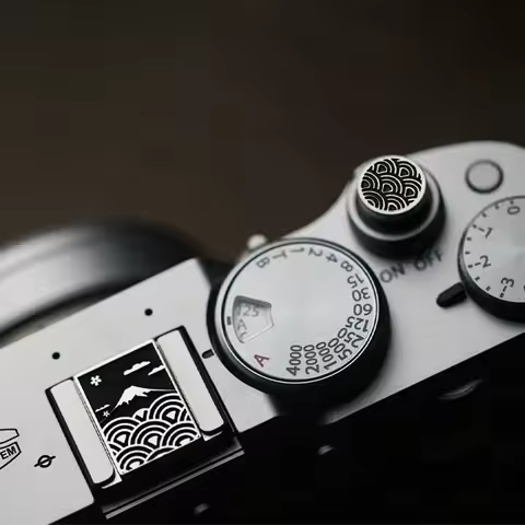 Camera Metal Hot Shoe Cover Shutter Release Button for Fujifilm XT5 XT20 100Vi 100V XT30 XT50 XM5 XP
