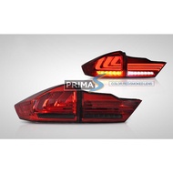 ไฟท้าย HD CITY 14  (3 BAR) LEXUS Style สี ดำแดง งาน VLAND แท้ 100%