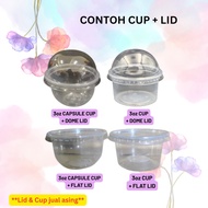 3oz PP Bekas Dadih / Bekas Bulat / Bekas Sos / Round Plastic Container / Capsule Cup 3oz - {50pcs}