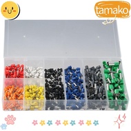 TAMAKO 800Pcs Wire Ferrules Terminals, AWG 22-10 8 Sizes Ferrules Terminals Set, with Storage Box Ferrule Crimping Tool Kit Industrial