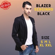 Men's Black Slimfit Casual Korean Blazer Jacket for Men / Black Slim Fit Blazer Jacket for Men