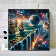 1pc Starry Ocean Pattern 5D Acrylic Diamond Painting Kit, [30*30cm/11.8*11.8in] [40*40cm/15.7*15.7in