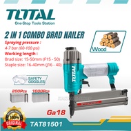 TOTAL TAT81501 2 in 1 Combo Brad Nailer (F15 - 50) (J16 - 40)