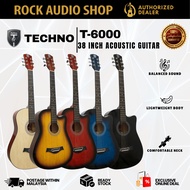 Acoustic Guitar BEST !!! for Beginners TECHNO Solid Wood (made in indonesia)