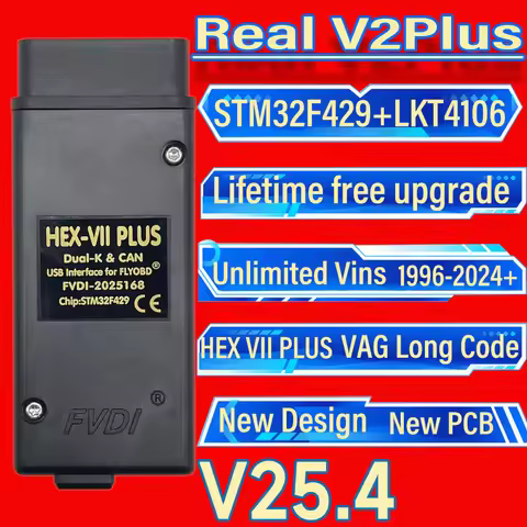 2025 HEX VII PLUS Unlimits VINs Online VAG HEX V2 Plus Hardware Usb Interface For VAG COM Diagnostic