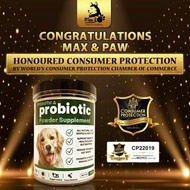 Max & Paw Pet Supplement Dog Supplement Probiotic - All Natural Probiotic Powder + ORGANIC