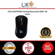 Logitech G703 LightSpeed Wireless Gaming Mouse With Hero 16k Sensor | PowerPlay Compatible | Lightsy
