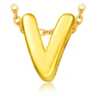 CHOW TAI FOOK 999 Pure Gold Pendant - Alphabet V R16240