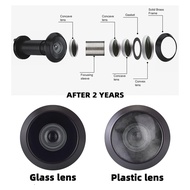 220-Degree Solid Peep Holes for Door with 16mm Drill Bit0.63in Door Peephole for Door Thick From 1-3