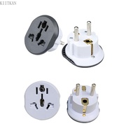 KIIK 16A Germany Europe Outlet Plug Adapter from USA to Eu Travel Power Plug Adapter