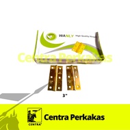 [WHOLESALE] 1 BOX 3 Inch 75mm Yellow Thin Plate Hinges Yellow Cupboard Hinges @24PCS