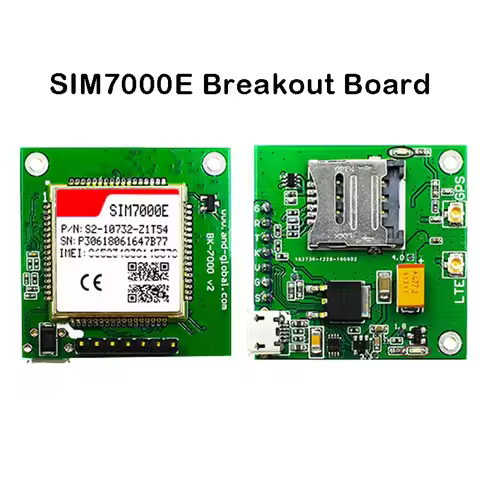 SIM7000E Breakout Board LTE CAT-M1(eMTC) NB-IoT Module Quad-Band LTE-FDD B3/B8/B20/B28 GPRS/EDGE 900