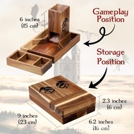 Wooden KTV Desktop Storage Box Multi-Compartment Cross-Border Dice Box Game Dice Wooden Box Dice Box
