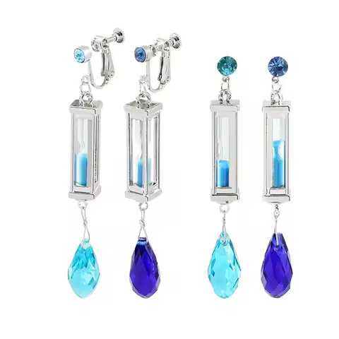 Vanitas Earrings The Case Study of Vanitas no Karte Props Hourglass Earrings Ear Clip Jewelry Gifts 