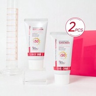 2 Bottles 50g LAIKOU Pro Whitening Niacinamide Daily Sunscreen Lotion, SPF50+ PA+++, Non-Greasy Suns